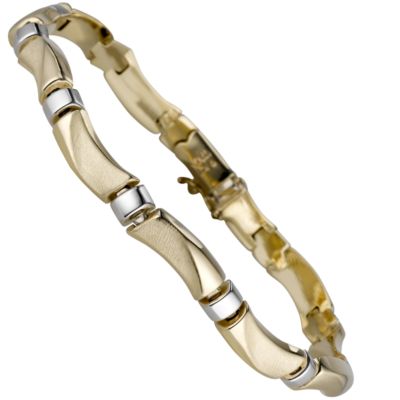 9ct two-tone gold bracelet - Product number 4267931