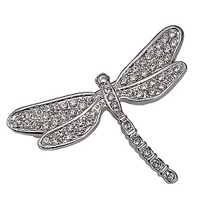 Unbranded Crystal Dragonfly Brooch