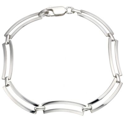 H Samuel Sterling Silver Double Wave Bracelet