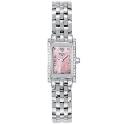 Longines DolceVita ladies' stainless steel diamond-set watch