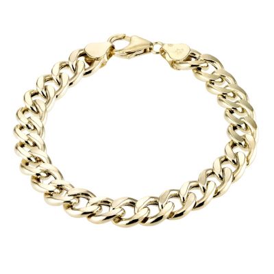 9ct gold Men` Curb Bracelet