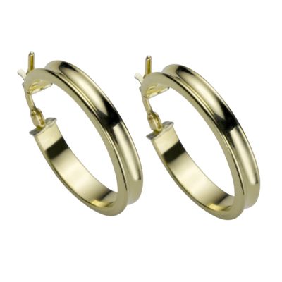 18ct gold hoop earrings