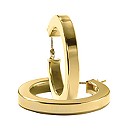 18ct gold hoop earrings