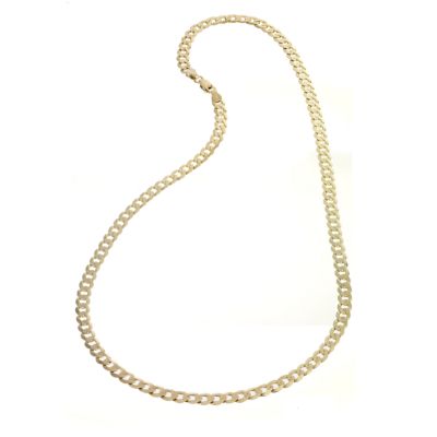 9ct Yellow Gold 20" Flat Curb Chain