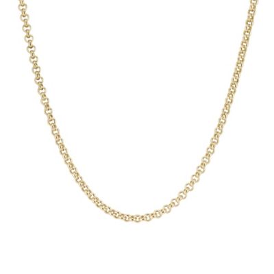 H Samuel 9ct Yellow 24` Gold Belcher Necklace