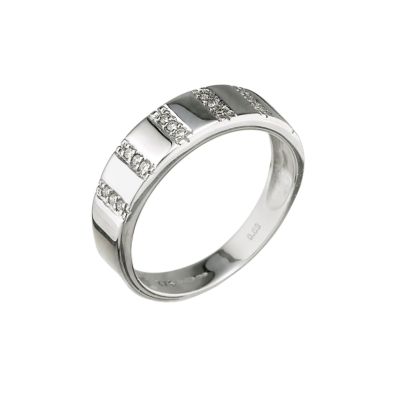 9ct white gold diamond set ring - Product number 4325524