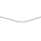 9ct white gold 20'' large box chain