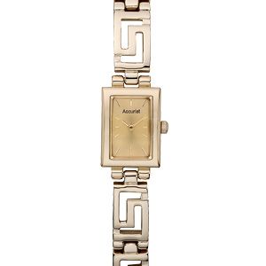 Accurist Ladiesand#39; Watch with Greek Key Design