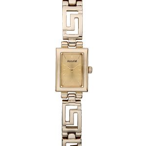 Accurist Ladiesand#39; Watch with Greek Key Design