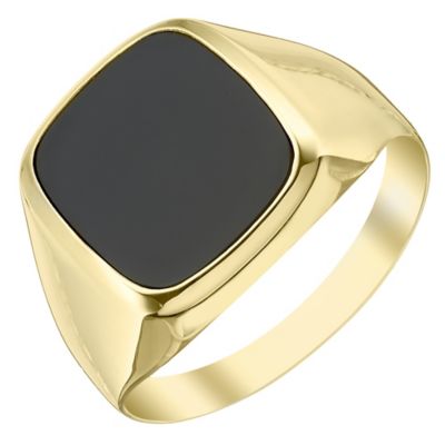 9ct Gold Onyx Ring H.Samuel