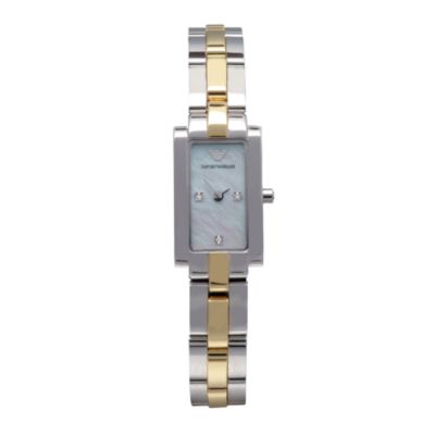 Emporio Armani Donna ladies two-colour diamond watch