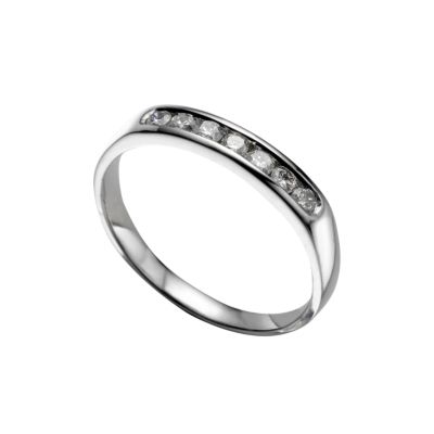 Platinum ladies' third carat diamond wedding ring - Product number 4392116