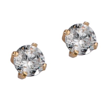 9ct gold cubic zirconia stud earrings - Product number 4395085