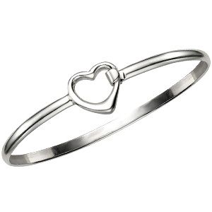 Silver Heart Bangle - Product number 4395212