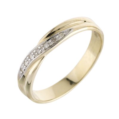 Ladies' 9ct gold diamond set wedding ring - Product number 4412370