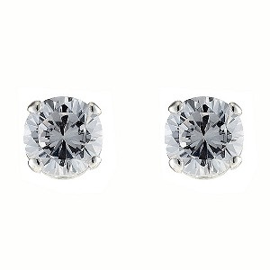 Silver Cubic Zirconia Stud EarringsSilver Cubic Zirconia Stud Earrings
