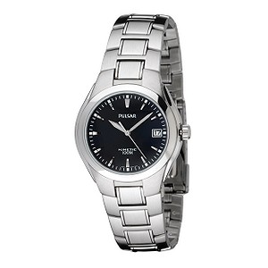 Pulsar Menand#39;s Stainless Steel Bracelet Watch