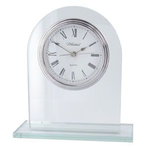 Petite Glass Arch Mantle Clock