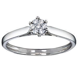 White Gold Diamond Ring - Product number 4435249
