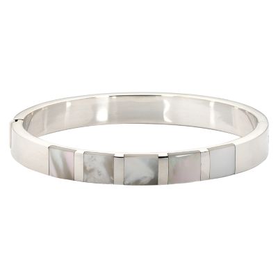 Sterling silver mother of pearl bangle - Product number 4451481