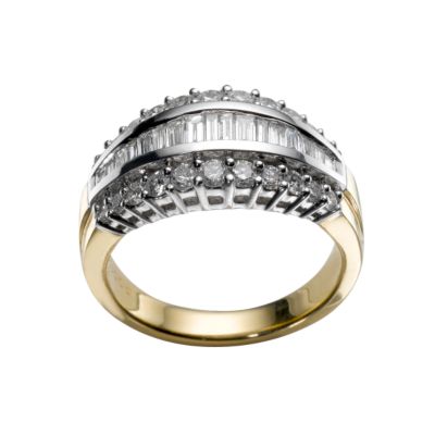 18ct gold one carat diamond ring - Product number 4458583