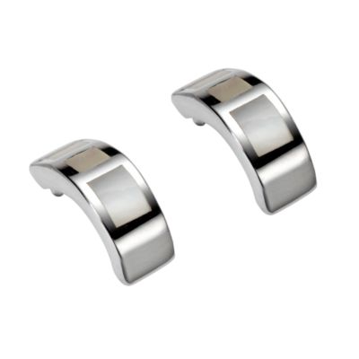 Sterling silver mother of pearl hoop earrings - Product number 4464966