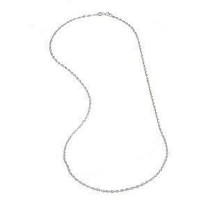 Unbranded 9ct White Gold Singapore 18` Chain