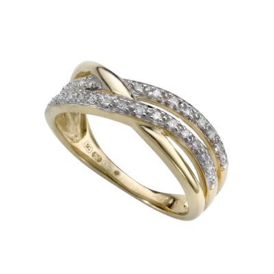 9ct gold diamond ring - Product number 4472810