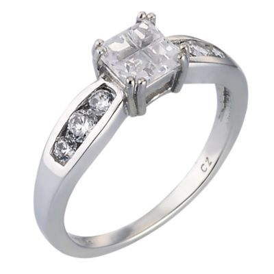 9ct White Gold Cubic Zirconia Ring - Product number 4478541
