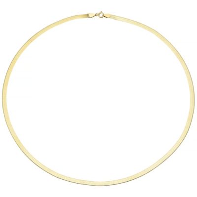 9ct Gold Flat Herringbone Necklace H.Samuel
