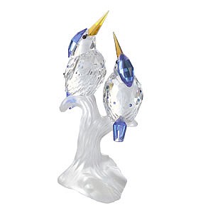 Swarovski Crystal - Malachite Kingfishers