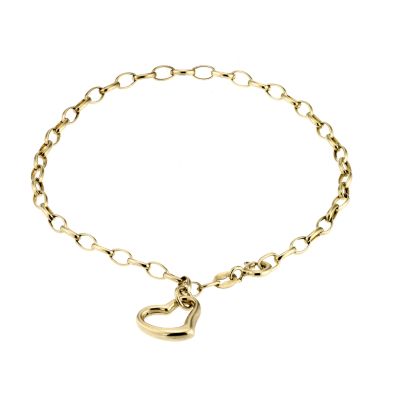 9ct gold Heart Charm Bracelet