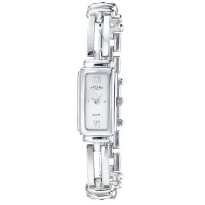 Rotary ladies' sterling silver bracelet watch