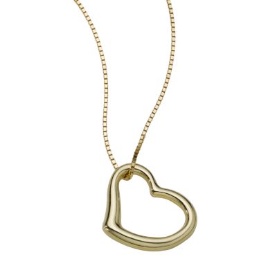 18ct gold heart pendant