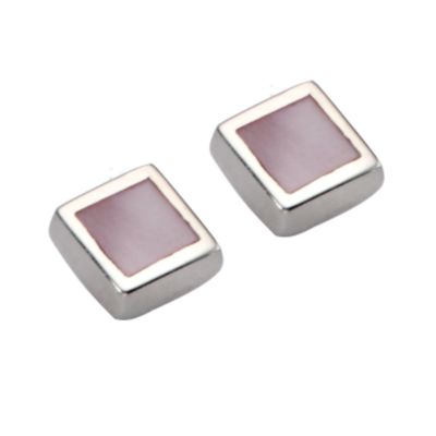 Sterling Silver Pink Mother Of Pearl Earrings - Product number 4534107