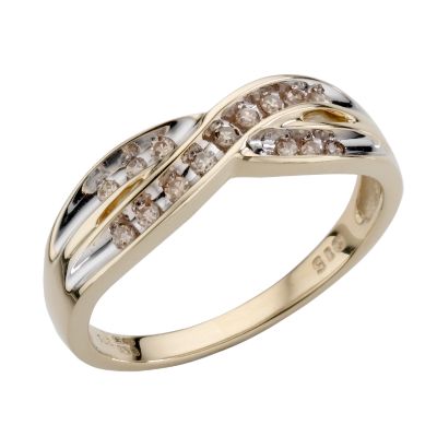 9ct Yellow Gold 14 Point Diamond Eternity Ring - Product number 4536940