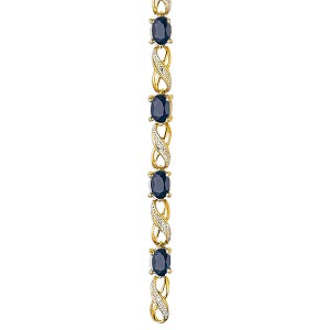 9ct gold Sapphire and Diamond Bracelet