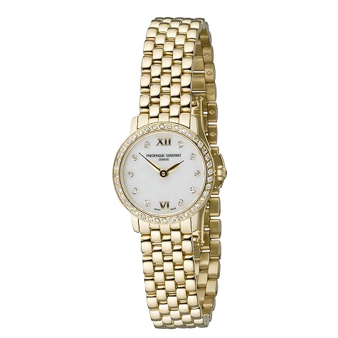Frederique Constant Classic ladies’ gold-plated watch