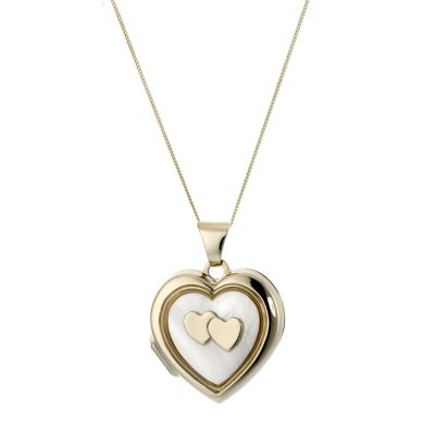 9ct Gold Mother-of-pearl Heart Locket