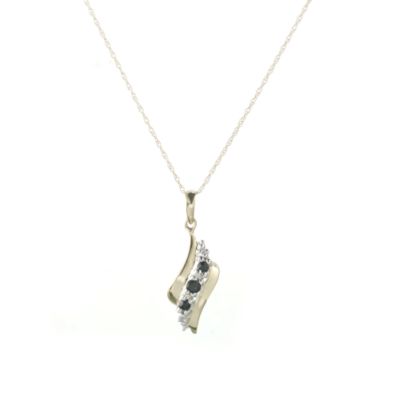 9ct Gold Sapphire and Diamond Pendant - Product number 4569105