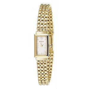 Ladiesand#39; 9ct Gold Diamond-Set Bracelet Watch