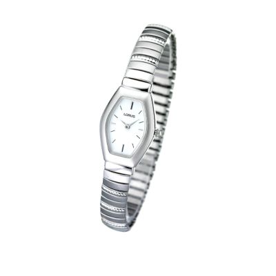 Lorus Ladiesand#39; White Dial Bracelet Watch