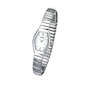 Lorus Ladiesand#39; White Dial Bracelet Watch