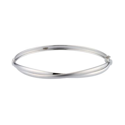 Unbranded 9ct White Gold Russian Bangle