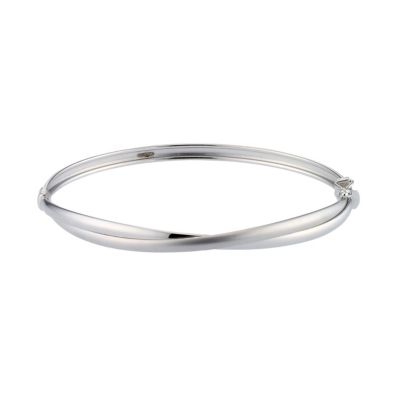 9ct White Gold Russian Bangle