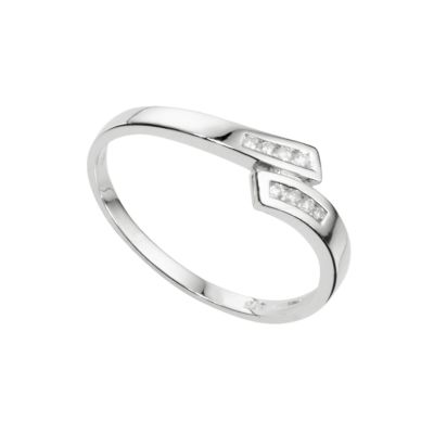 9ct white gold diamond ring - Product number 4590058