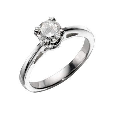 Platinum two third carat Leo Diamond solitaire ring - Product number 4592743