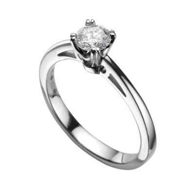 Platinum half carat Leo Diamond solitaire ring