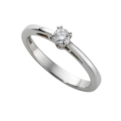 Platinum 15 point Leo Diamond solitaire ring - Product number 4594436