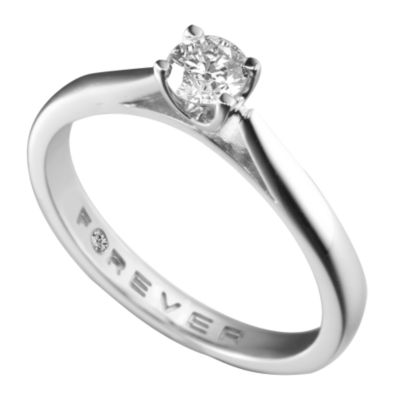 Forever Diamonds - 18ct White Gold 1/5 Carat Diamond Ring - Product number 4600258